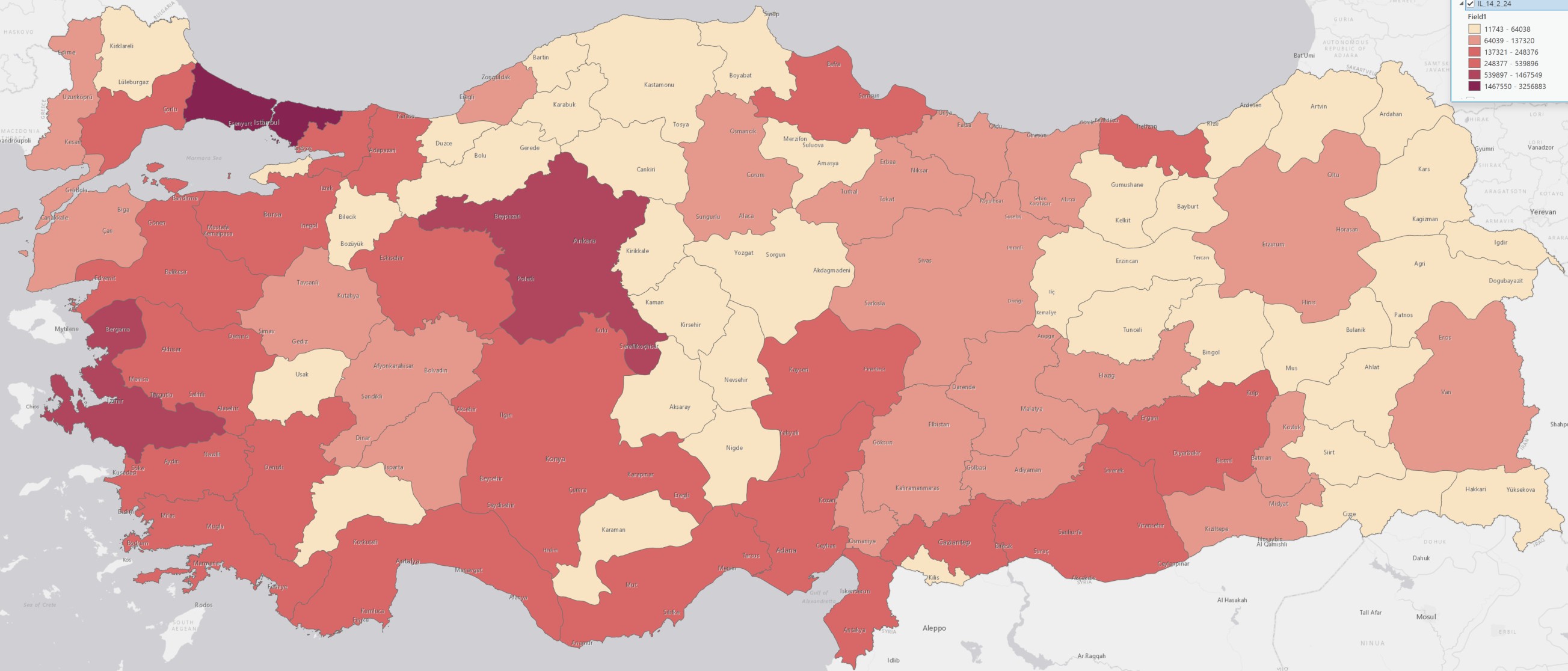 İLDEKİ ÜNİVERSİTE MEZUNLARININ SAYISI
